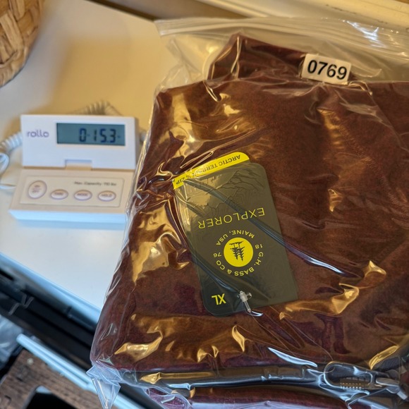 G.H. Bass NWT Explorer Arctic Terrain 1/4 Zip Pullover Fleece Red Mens XL - Picture 9 of 9